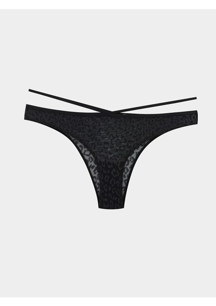 Yeni Sezon Leopar Desenli Dantelli Fantezi Brazilian Külot