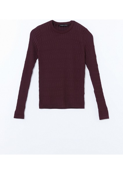 Yeni Sezon Bisiklet Yaka Dokulu Kadın Triko Kazak indirimleri