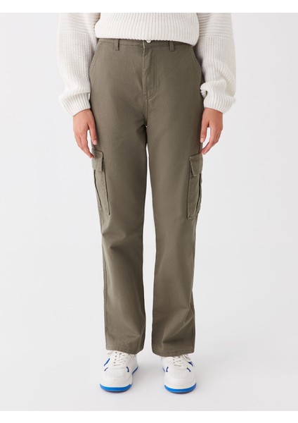 Yeni Sezon Standart Fit Kadın Kargo Pantolon modelleri