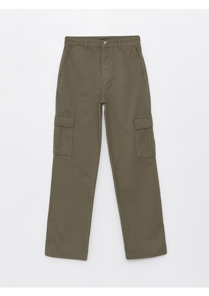 Yeni Sezon Standart Fit Kadın Kargo Pantolon indirimleri