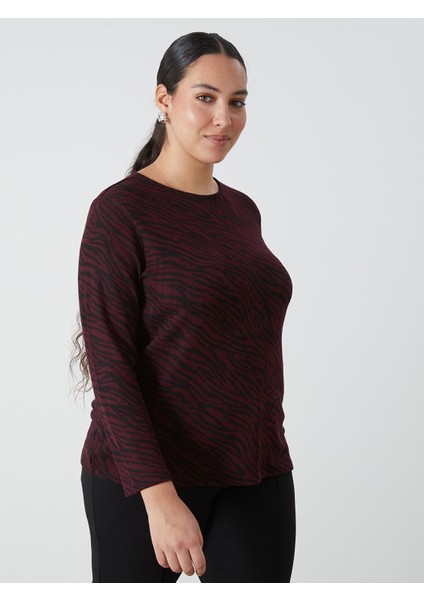 Yeni Sezon Bisiklet Yaka Desenli Kadın Bluz fiyatları