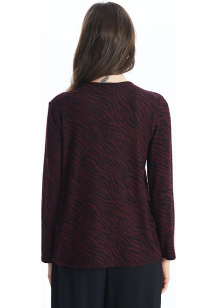 Yeni Sezon Bisiklet Yaka Desenli Kadın Bluz indirimleri