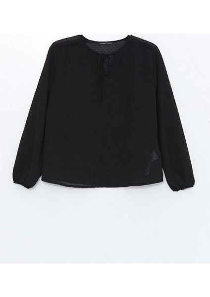 Yeni Sezon Bağlamalı Yaka Dokulu Kadın Bluz indirimleri