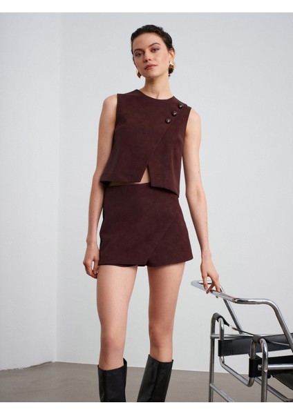 60601 Taş Aksesuarlı Top-Bordo modelleri