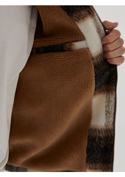 Yeni Sezon Standart Kalıp Gömlek Yaka Ekose Erkek Mont fırsatları