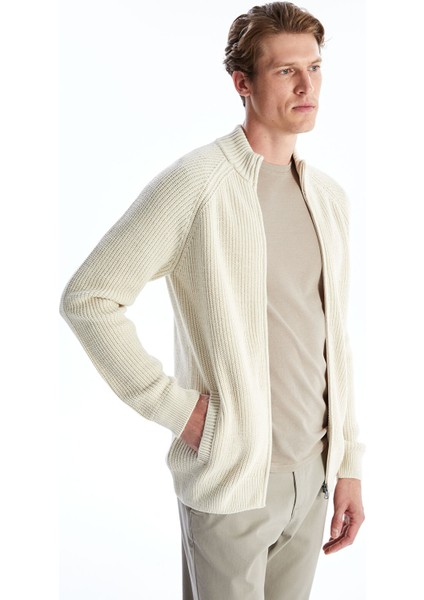 Yeni Sezon Standart Kalıp Dik Yaka Erkek Triko Hırka modelleri