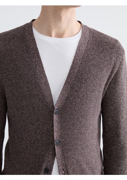 Yeni Sezon Standart Kalıp V Yaka Erkek Triko Hırka modelleri