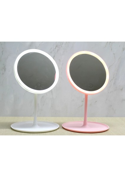 Yuvarlak Ledli Makyaj Aynası