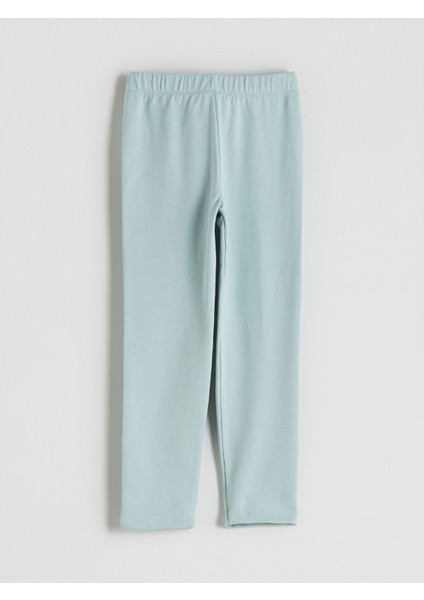 Yeni Sezon Beli Lastikli Uzun Kız Çocuk Tayt