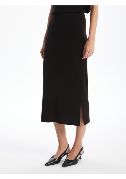 Yeni Sezon Beli Lastikli Kadın Triko Etek fiyatları