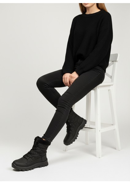 Snora Termal Taban Kürklü Kadın Kar Botu, Su Geçirmez Kalın Taban Kışlık Outdoor Bot fiyatları