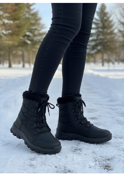 Snora Termal Taban Kürklü Kadın Kar Botu, Su Geçirmez Kalın Taban Kışlık Outdoor Bot fırsatları