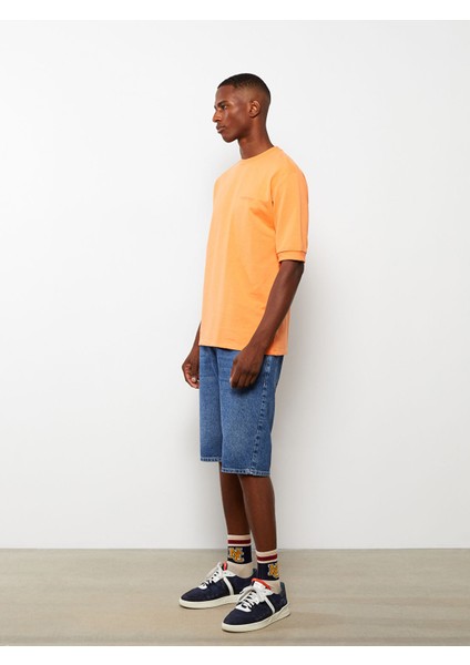 Yeni Sezon Bisiklet Yaka Kısa Kollu Baskılı Erkek Tişört