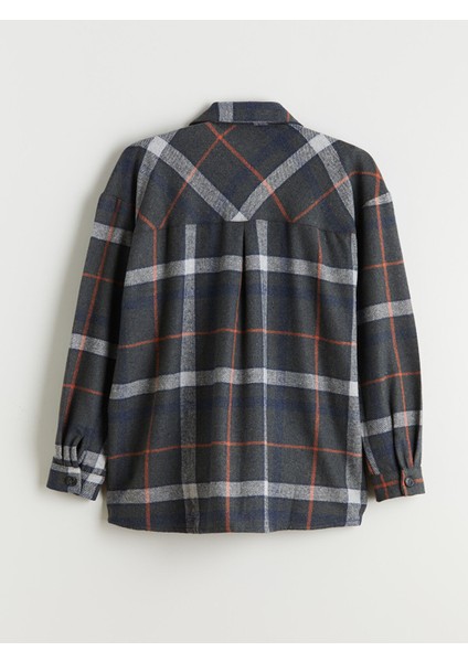 Yeni Sezon Ekose Oversize Kadın Oduncu Gömlek Ceket fiyatları