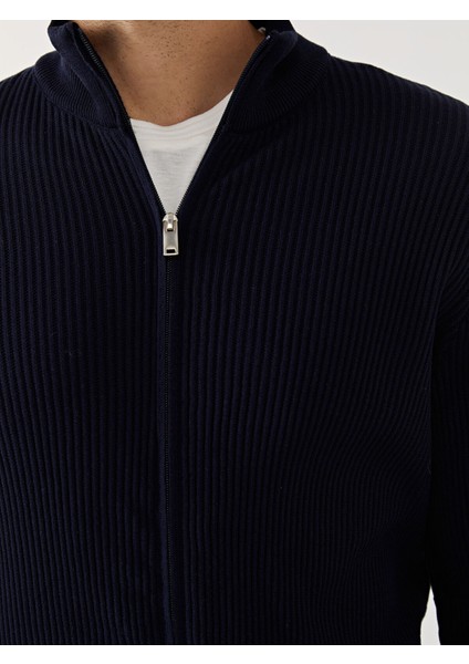 Yeni Sezon Standart Kalıp Dik Yaka Erkek Triko Hırka modelleri