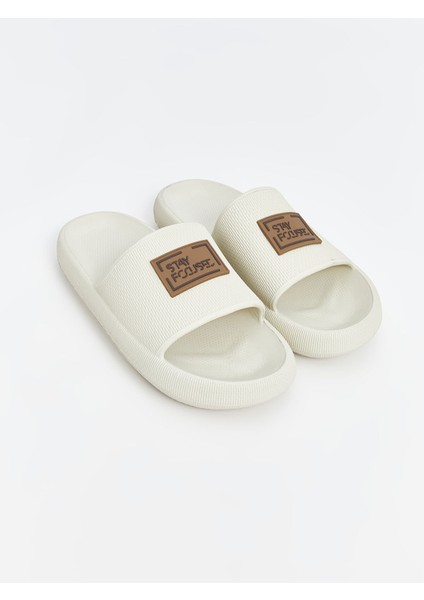 Yeni Sezon Yazı Baskılı Erkek Terlik