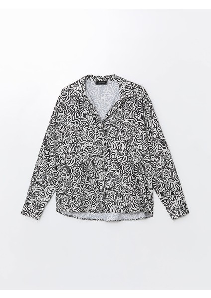 Yeni Sezon Desenli Oversize Saten Kadın Gömlek indirimleri