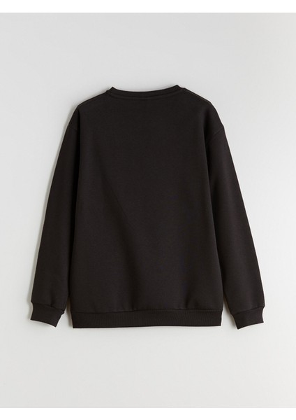 Yeni Sezon Bisiklet Yaka New York Baskılı Erkek Çocuk Sweatshirt fırsatları