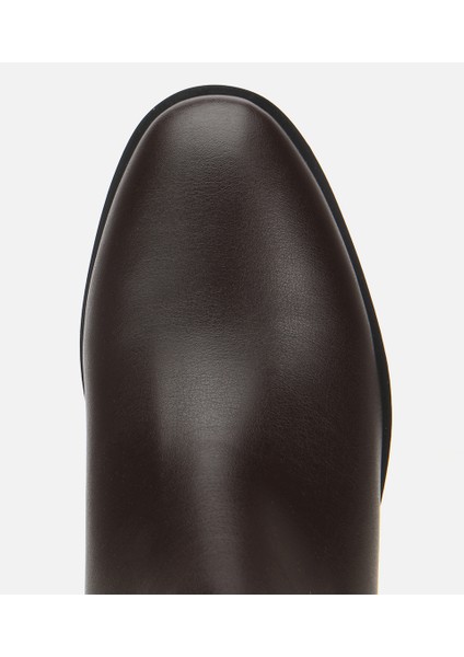 01BOH314860A480 KADIN Kahverengi Metal Detaylı Bilekte Düz Bot indirimleri