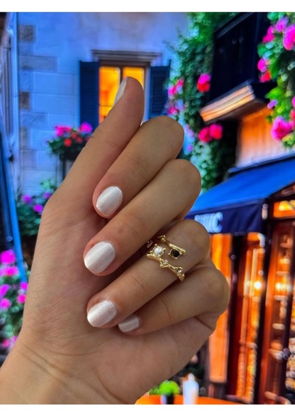 3 'lü Şık Tasarım Çelik Yüzük | Altın Kaplama Ayarlanabilir modelleri