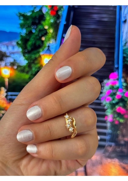 3 'lü Şık Tasarım Çelik Yüzük | Altın Kaplama Ayarlanabilir indirimleri