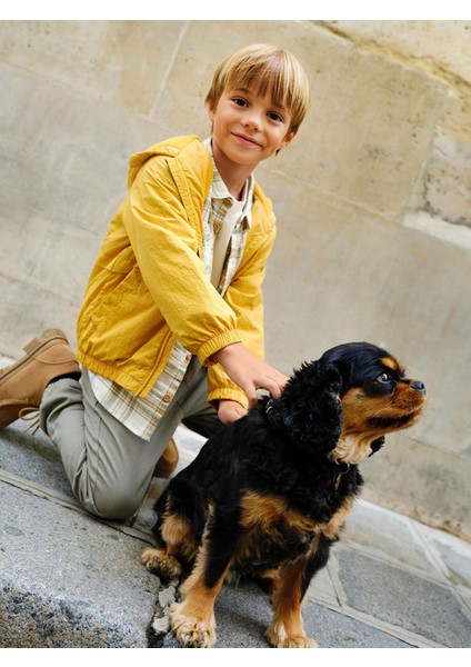 Yeni Sezon Kapüşonlu Erkek Çocuk Yağmurluk