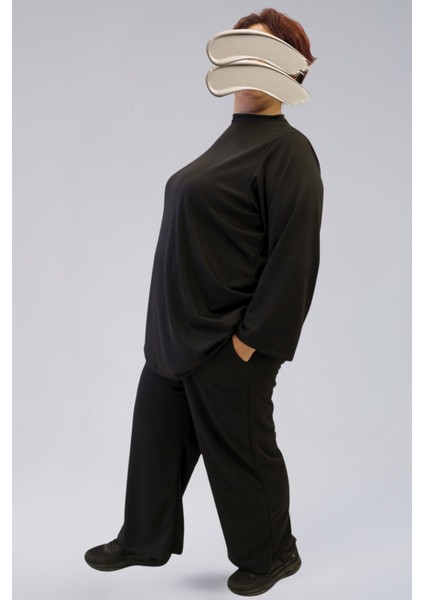 Mevsimlik Eşofman Takımı- Ecrin Kumaş Büyük Beden Eşofman Takımı modelleri