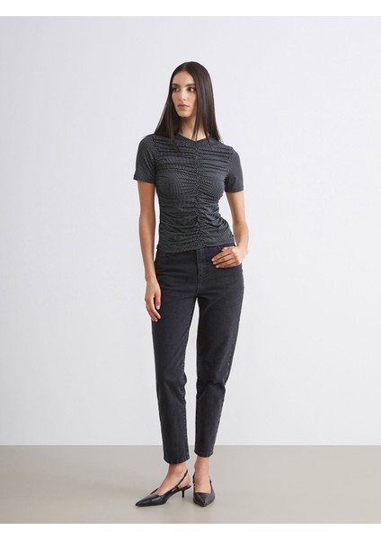 Yeni Sezon V Yaka Büzgülü Bluz fiyatları