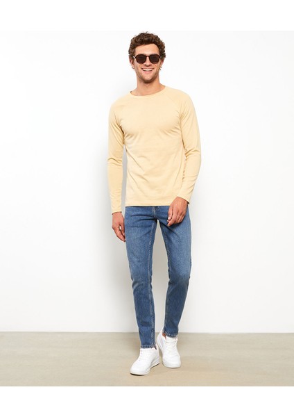 Yeni Sezon Bisiklet Yaka Uzun Kollu Erkek Tişört modelleri