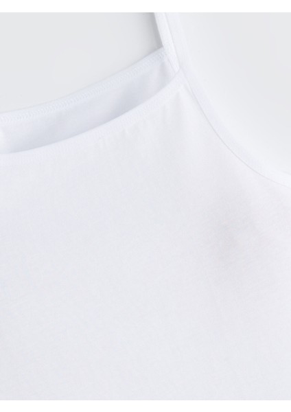 Yeni Sezon Kare Yaka Kız Çocuk Atlet 3'lü modelleri