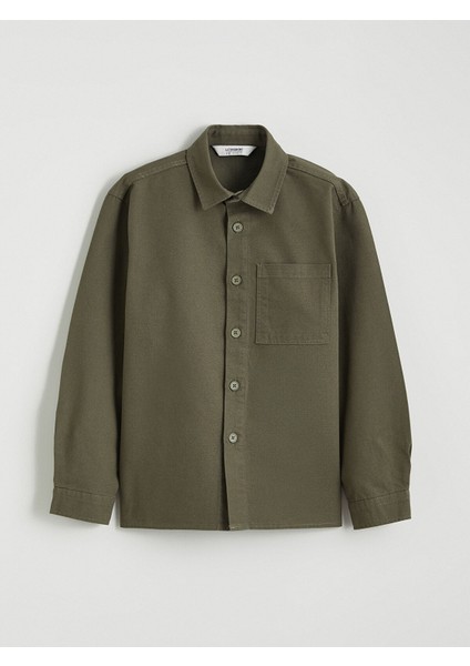 Yeni Sezon Basic Uzun Kollu Erkek Çocuk Gömlek