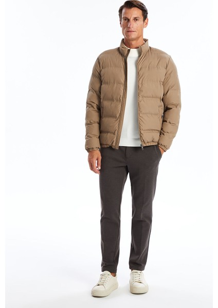 Yeni Sezon Standart Kalıp Dik Yaka Erkek Şişme Mont fiyatları