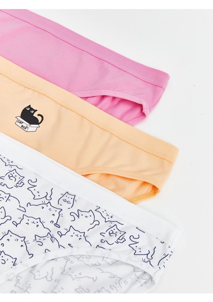 Yeni Sezon Baskılı Bikini Külot 3'lü modelleri