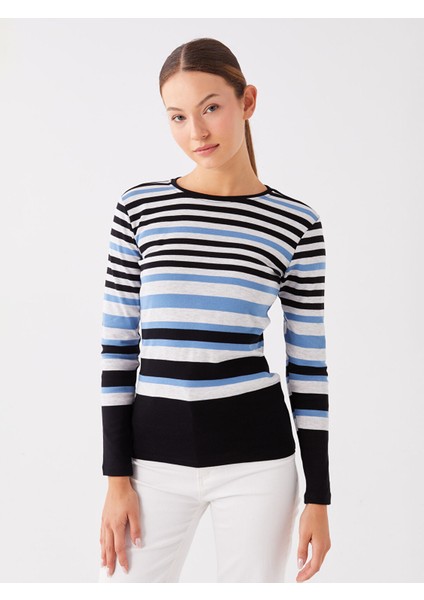Yeni Sezon Bisiklet Yaka Çizgili Uzun Kollu Kadın Tişört fiyatları
