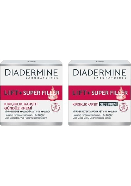 Diadermine Lift+Superfiller Gündüz Kremi 50 ml + Gece Kremi 50 ml modelleri