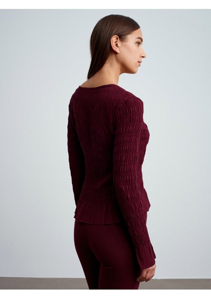 50926 Düğmeli Gipeli Top-Bordo fiyatları