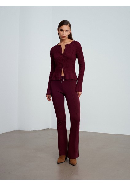 50926 Düğmeli Gipeli Top-Bordo indirimleri