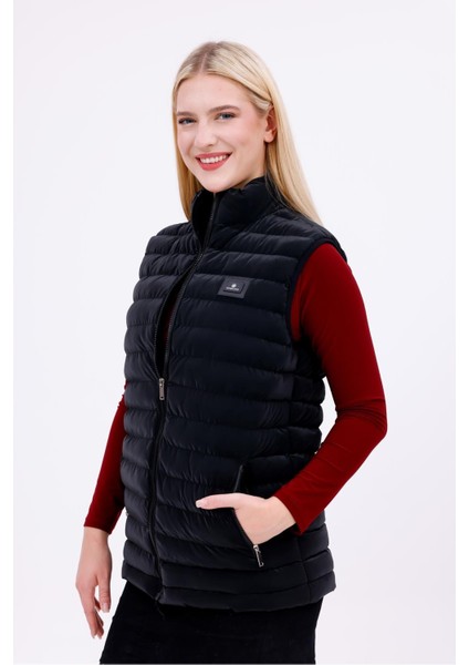 Kadın Nova Kumaş Şişme Yelek - Iç Cepli modelleri