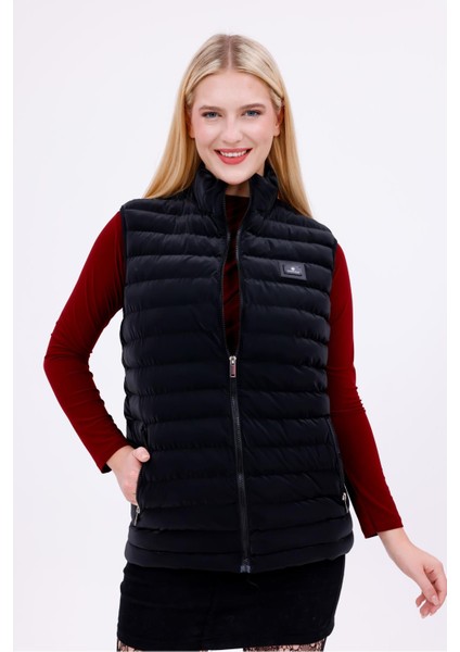 Kadın Nova Kumaş Şişme Yelek - Iç Cepli fırsatları