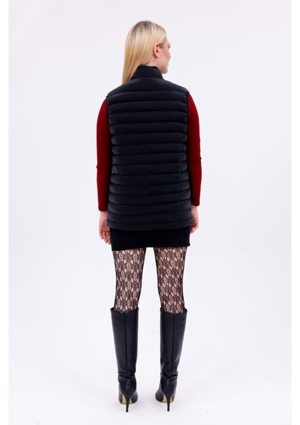 Kadın Nova Kumaş Şişme Yelek - Iç Cepli indirimleri