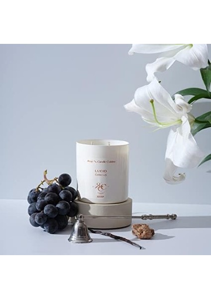 And Candle Cuisine El Yapımı Soya Mumu, Lily Kokulu Ekru Cam MUM,%100 Vegan, Eco-Friendly | 300 gr • 11OZ fiyatları