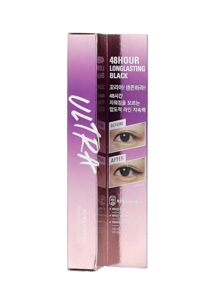 Mıssha Su, Ter ve Yağa Dayanıklı, 48 Saate Kadar Kalıcı Eyeliner Ultra Powerproof Thin Pen Liner (Black)