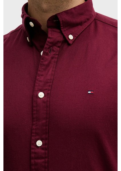 Pamuklu Regular Fit Logolu Uzun Kollu Gömlek Erkek Gömlek MW0MW40469 Vlp fırsatları