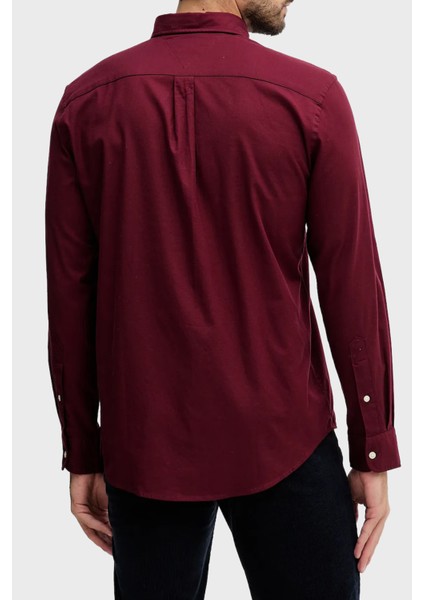 Pamuklu Regular Fit Logolu Uzun Kollu Gömlek Erkek Gömlek MW0MW40469 Vlp indirimleri