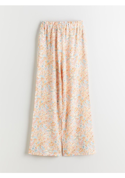 Yeni Sezon Beli Lastikli Desenli Kız Çocuk Pantolon fiyatları