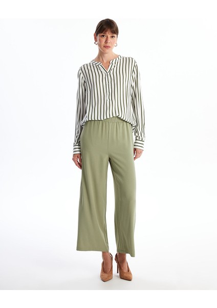 Yeni Sezon Kaçık Yaka Çizgili Kadın Bluz modelleri