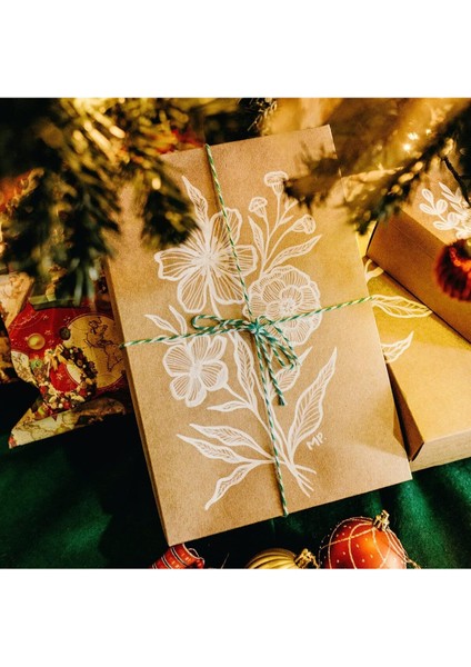 10 Metre Yeşil-Beyaz Bileklik Ipi Hediye Süsleme Ipi Marteniçka Paket Ipi modelleri