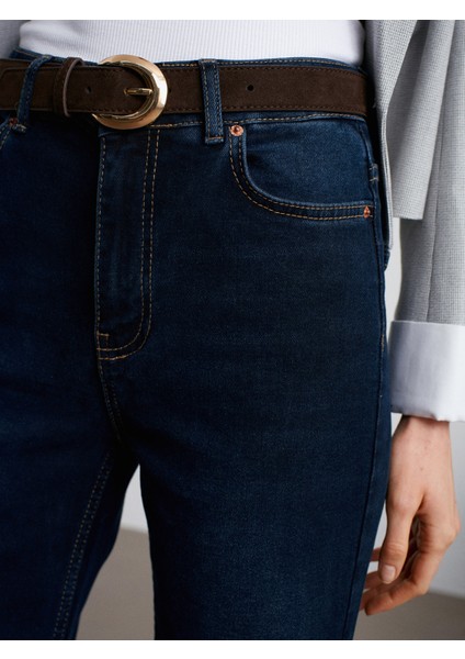 72089 Likralı Wide Leg Jean-Lacivert fırsatları