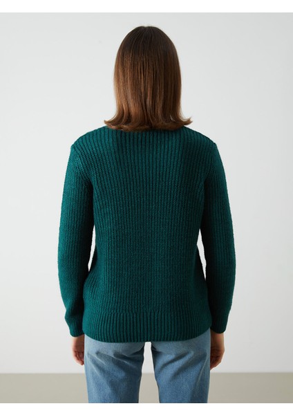 Yeni Sezon Bisiklet Yaka Ajurlu Kadın Triko Kazak fırsatları