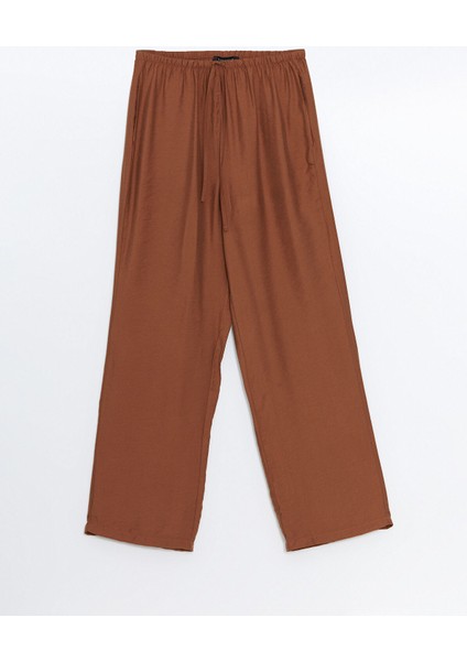 Yeni Sezon Kadın Beli Lastikli Düz Pantolon indirimleri